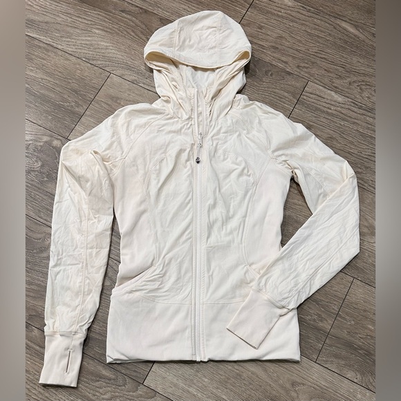 🌼Lululemon Women's Off-White Hooded Stretch Full-Zip Jacket🌼 - Picture 13 of 13